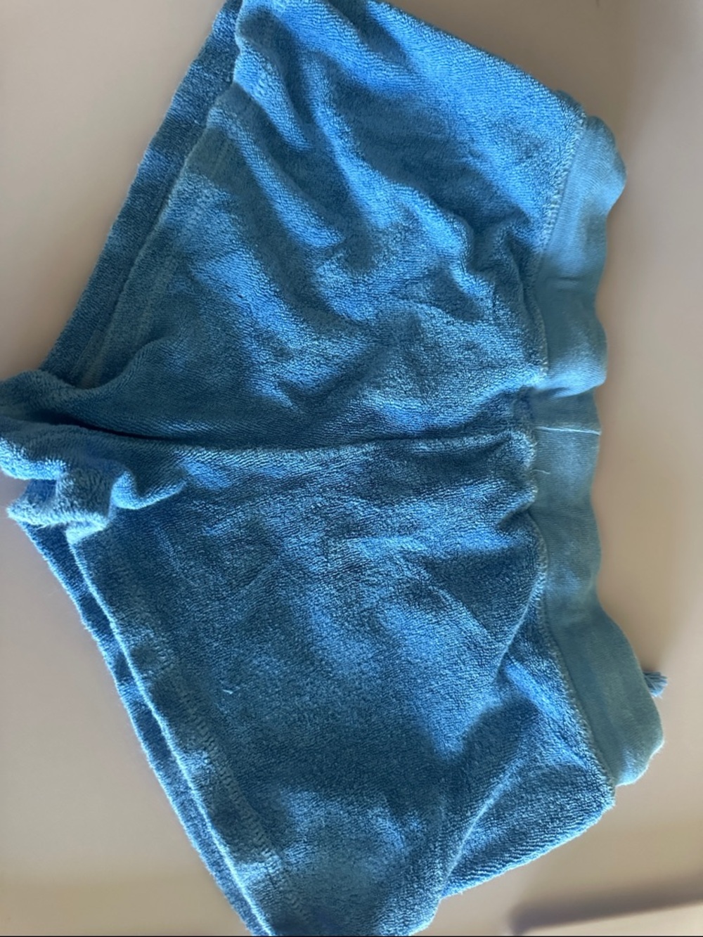 Lucy Blue Terry Cloth Drawstring Shorts - Picture 3 of 3